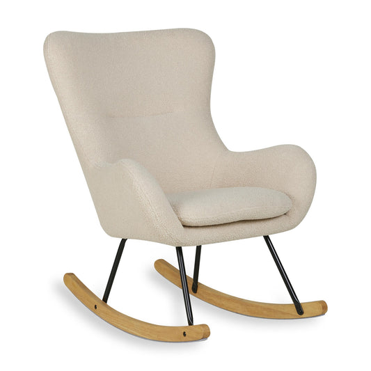 Quax Rocking Nursing Chair Basic - Bouclé/Sheep Beige