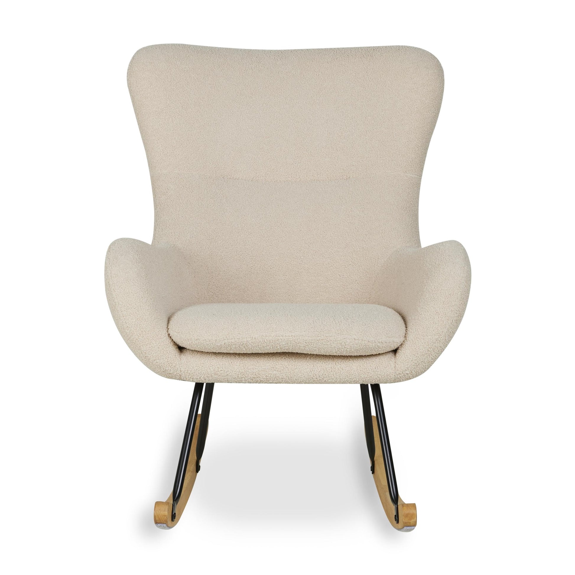 Quax Rocking Nursing Chair Basic - Bouclé/Sheep Beige