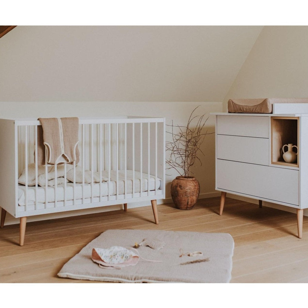Quax Cocoon Cot - 120 x 60 cm - Ice White