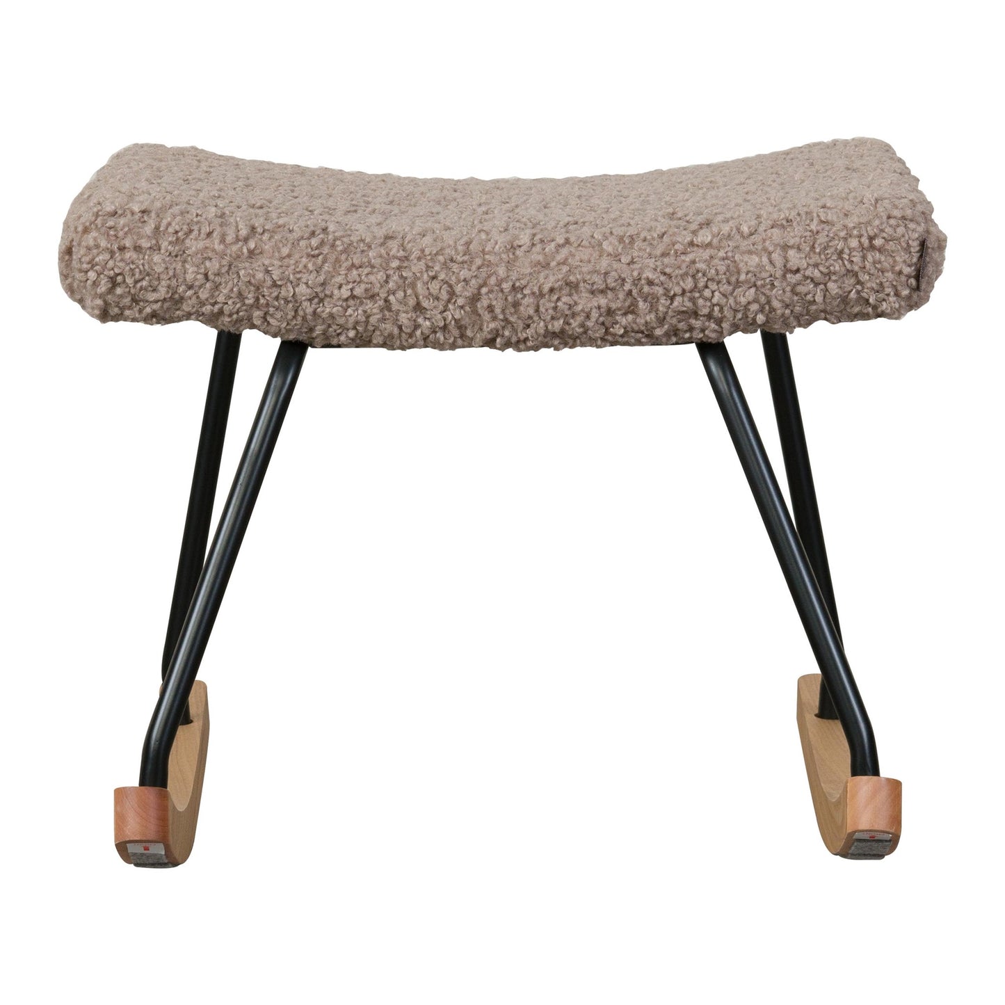Quax Hocker Rocker Rocking Footstool - De Luxe - Teddy/Stone