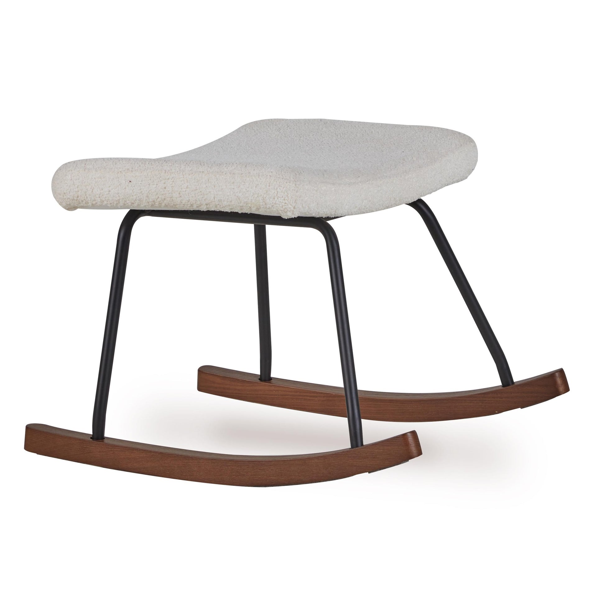 Quax Hocker Rocker Rocking Footstool - De Luxe - Teddy/Cream