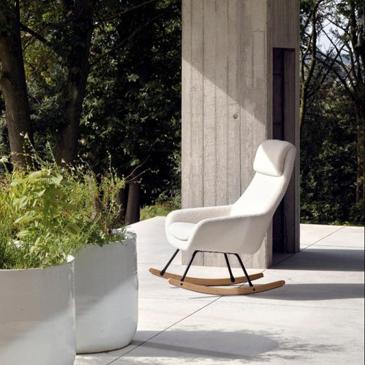 Quax Nordic Rocking Nursing Chair - Cream Sheep