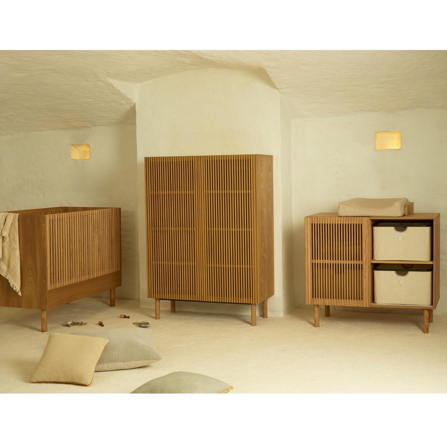 Quax Hai No Ki Cot - 120 x 60cm - Natural Ash