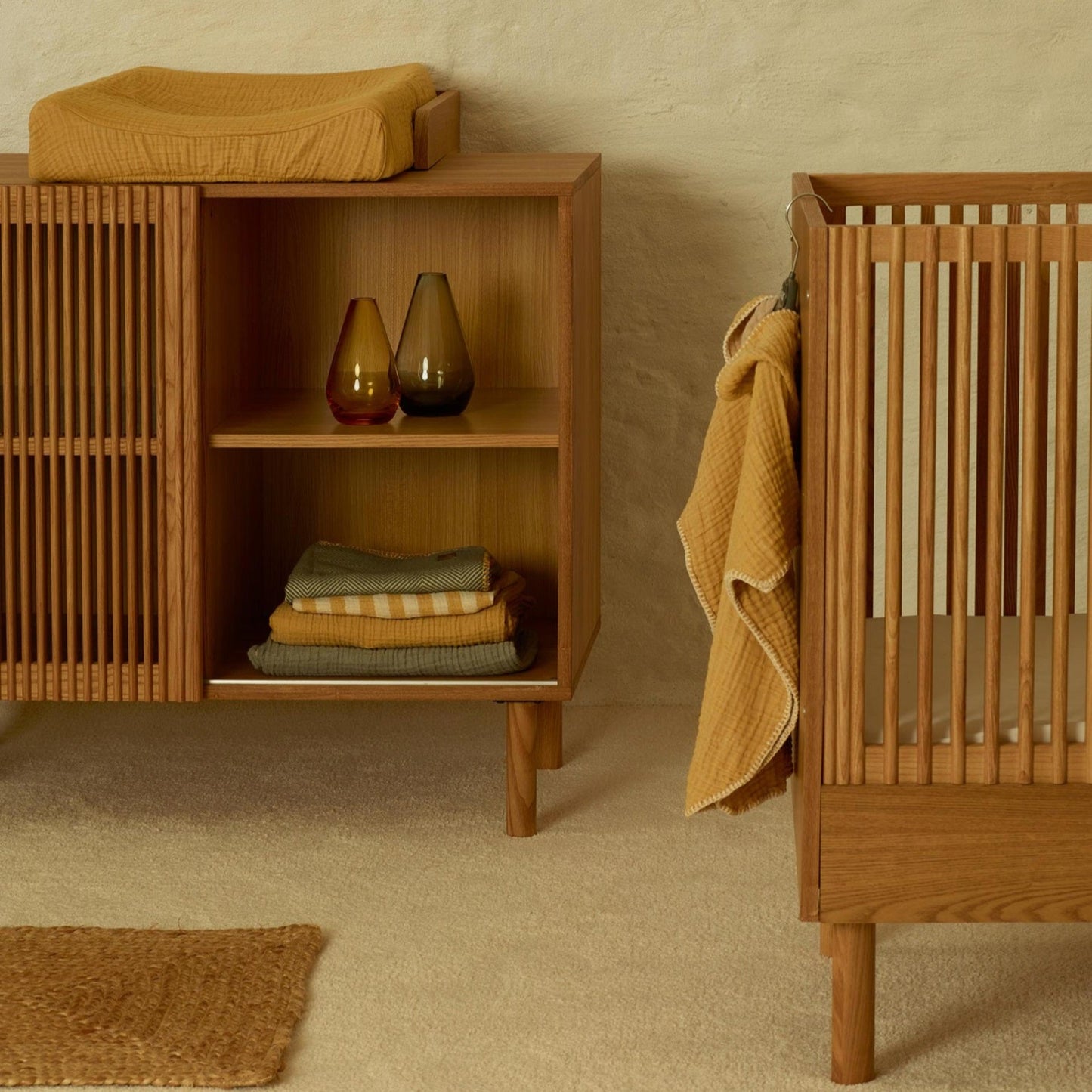 Quax Hai No Ki Cot - 120 x 60cm - Natural Ash