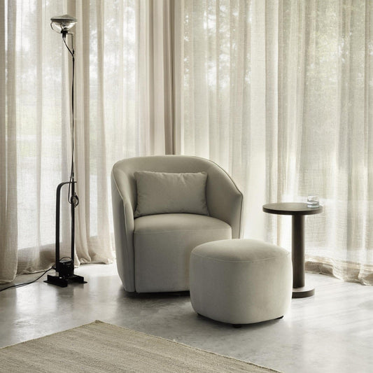 Quax Gomi Swivel & Gliding Nursing Chair - Mohair Beige