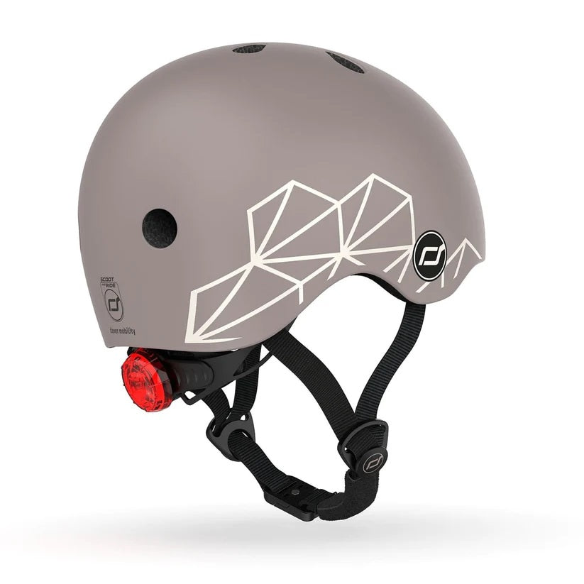 Scoot & Ride Helmet - Brown Lines (XXS-S)