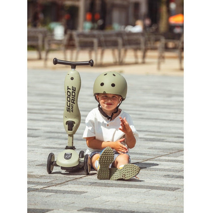 Scoot & Ride Highway Kick 1 Scooter - Olive