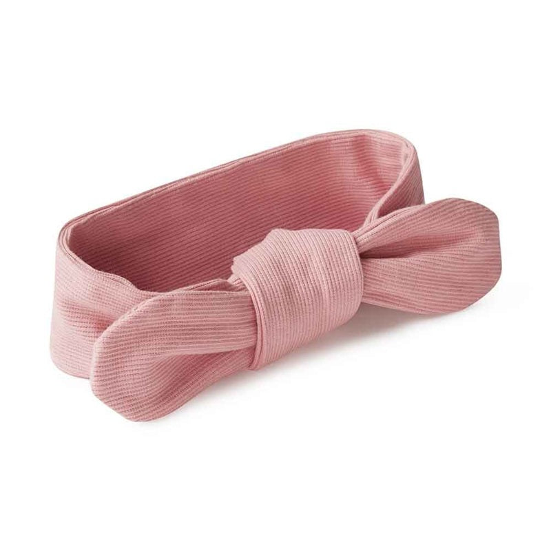 Snuggle Hunny Ribbed Organic Baby Topknot - Rose
