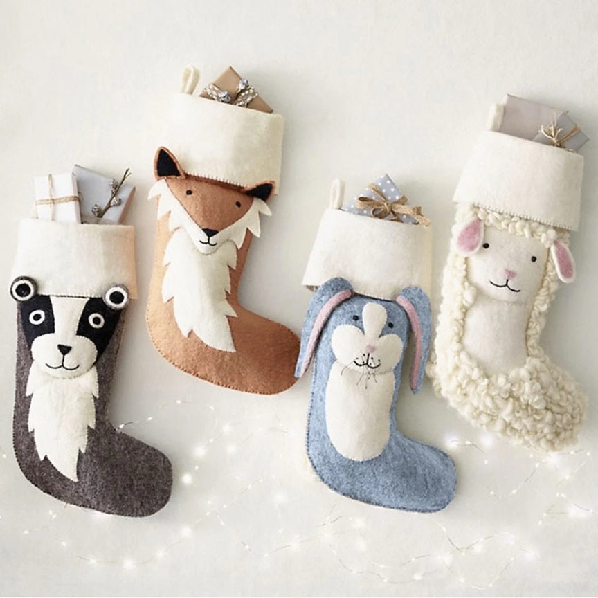 Sew Heart Felt Billie Badger Christmas Stocking