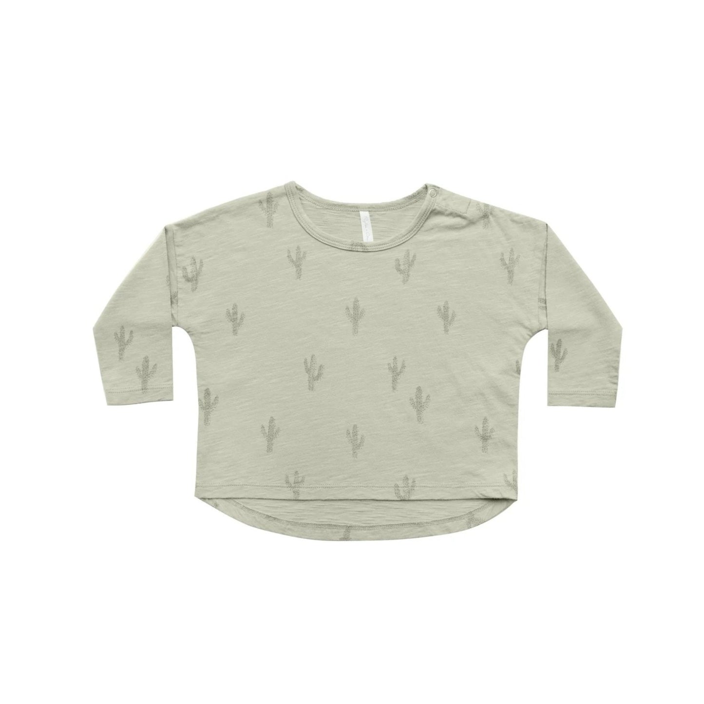 Rylee + Cru Long Sleeve Baby Tee - Agave Cactus