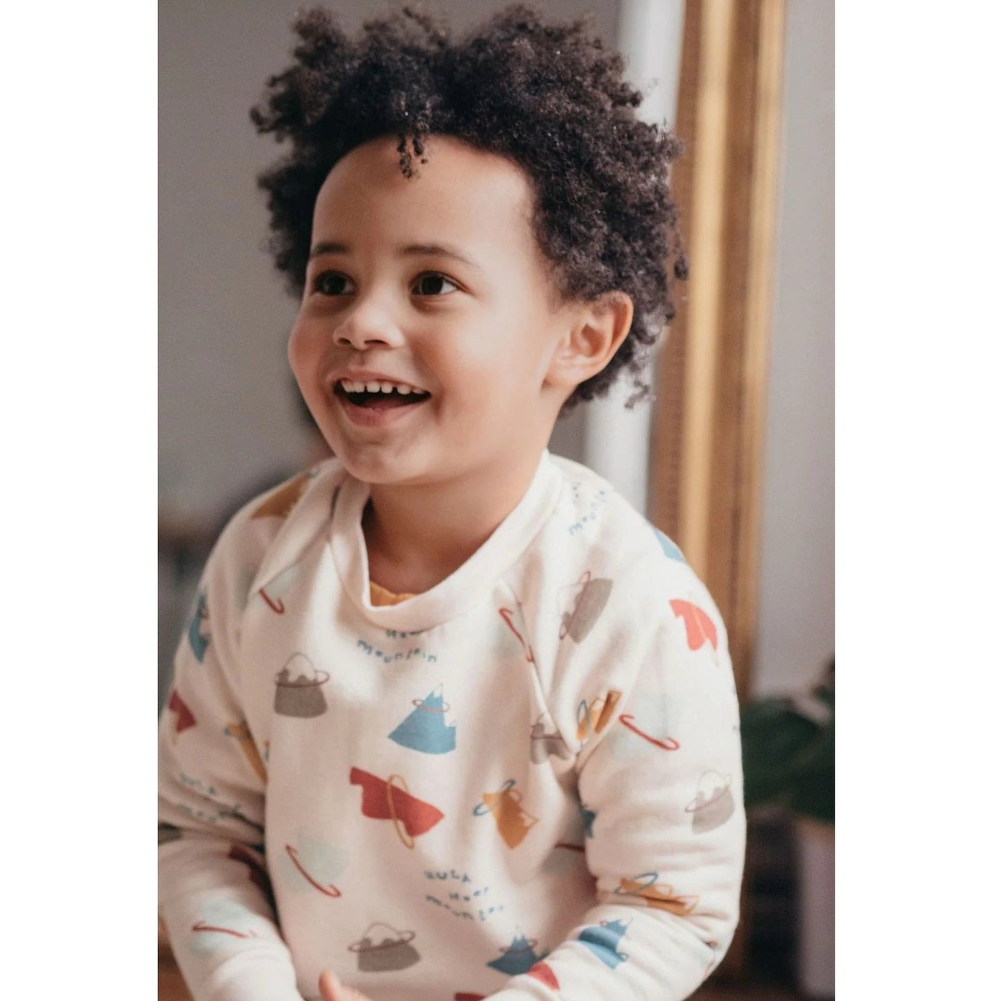 Louise Misha Children's Samuel Sweatshirt - Cream Mountains