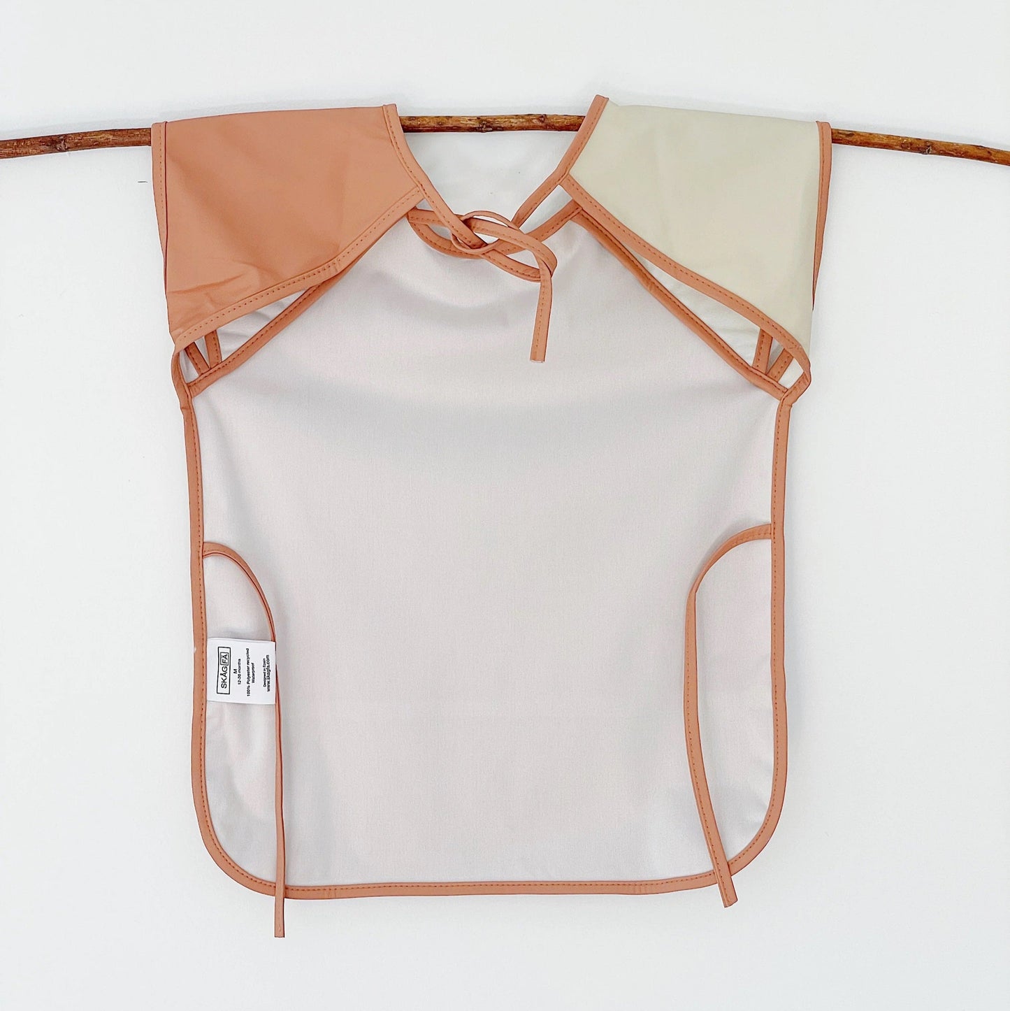 Skagfa Vinklar Waterproof First Bib - Terracotta