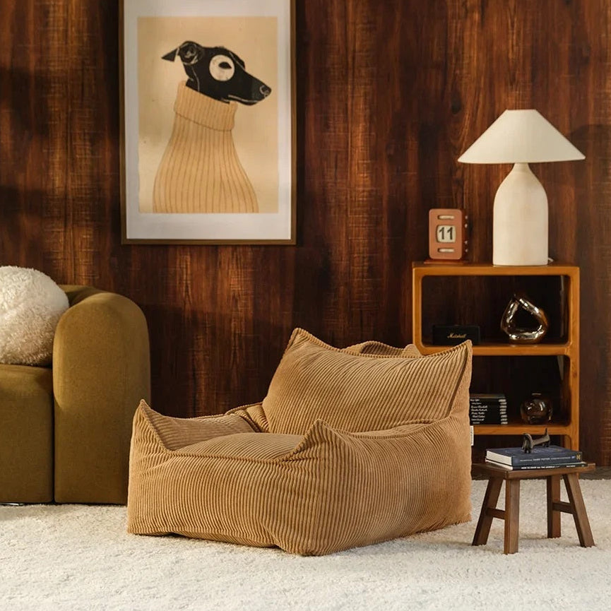 Wigiwama Club Teen Beanbag Chair - Corduroy Toffee