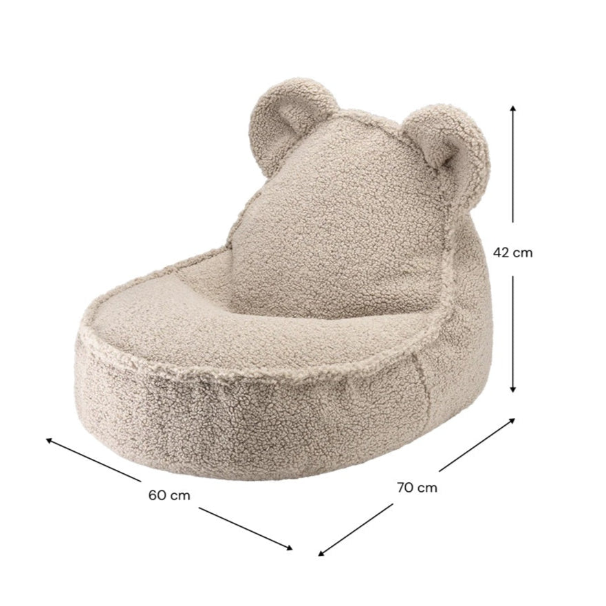 Wigiwama Bear Beanbag Chair - Biscuit