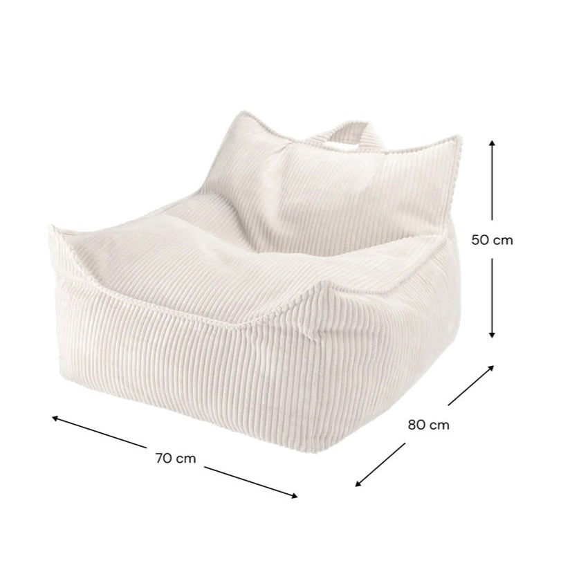Wigiwama Beanbag Chair - Corduroy Marshmallow