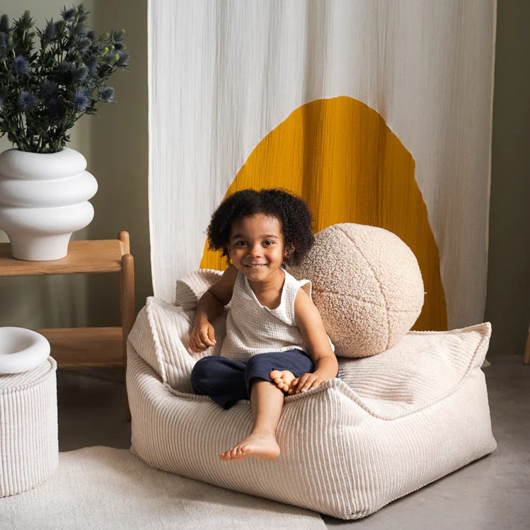 Wigiwama Beanbag Chair - Corduroy Marshmallow
