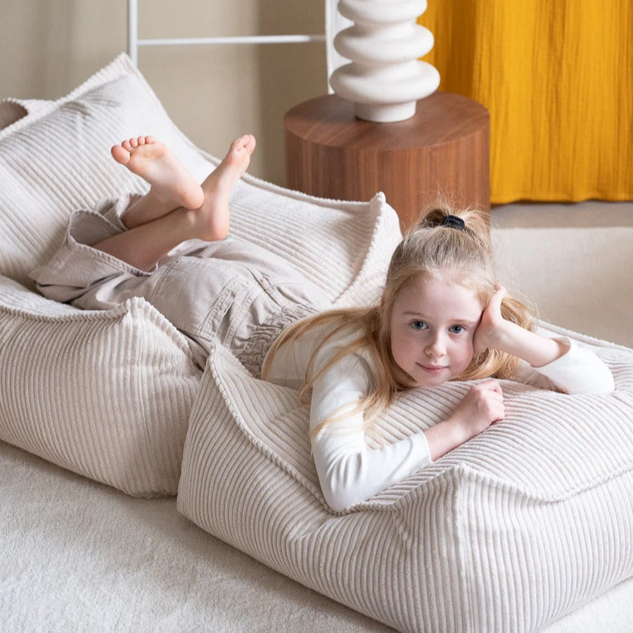 Wigiwama Beanbag Chair - Corduroy Marshmallow