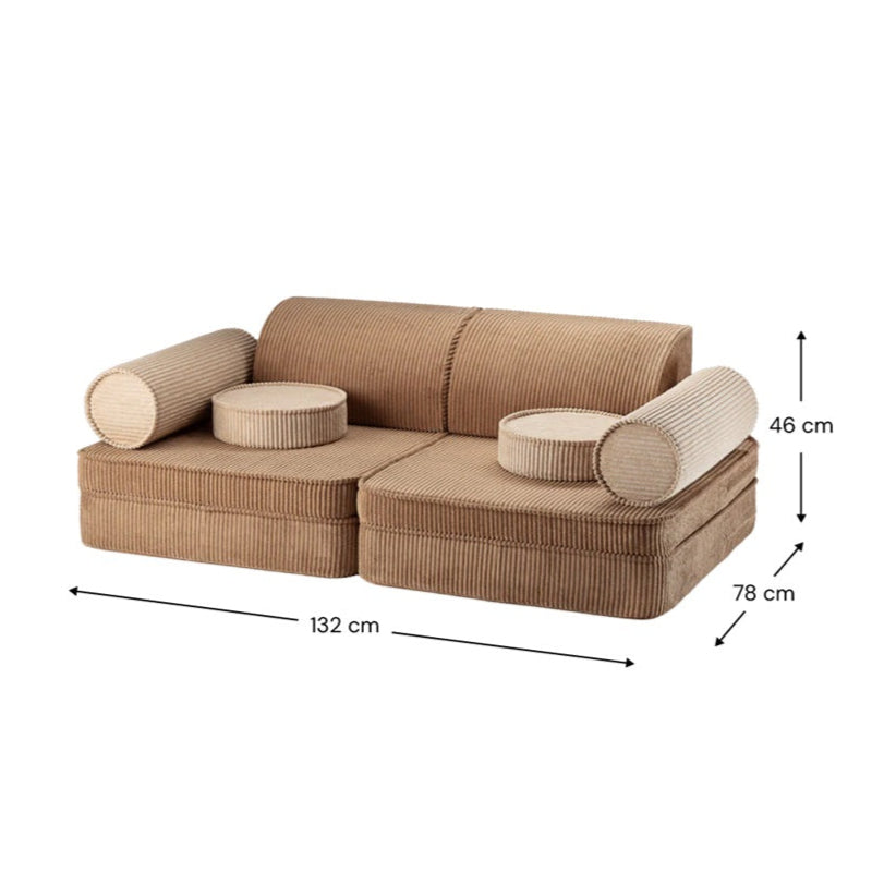 Wigiwama Settee - Corduroy Toffee