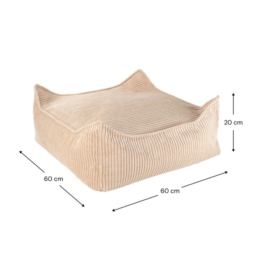 Wigiwama Square Ottoman - Corduroy Brown Sugar