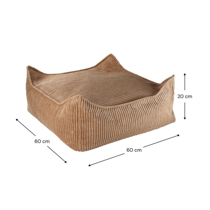 Wigiwama Square Ottoman - Corduroy Toffee