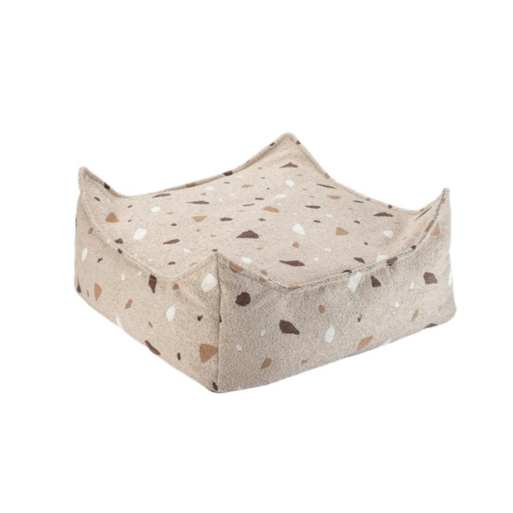 Wigiwama Square Ottoman - Terrazzo Sand