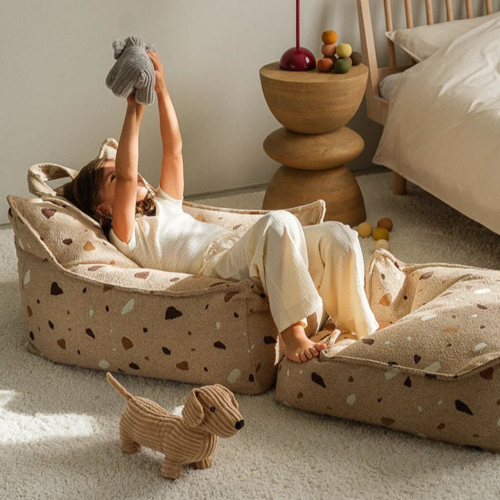 Wigiwama Square Ottoman - Terrazzo Sand