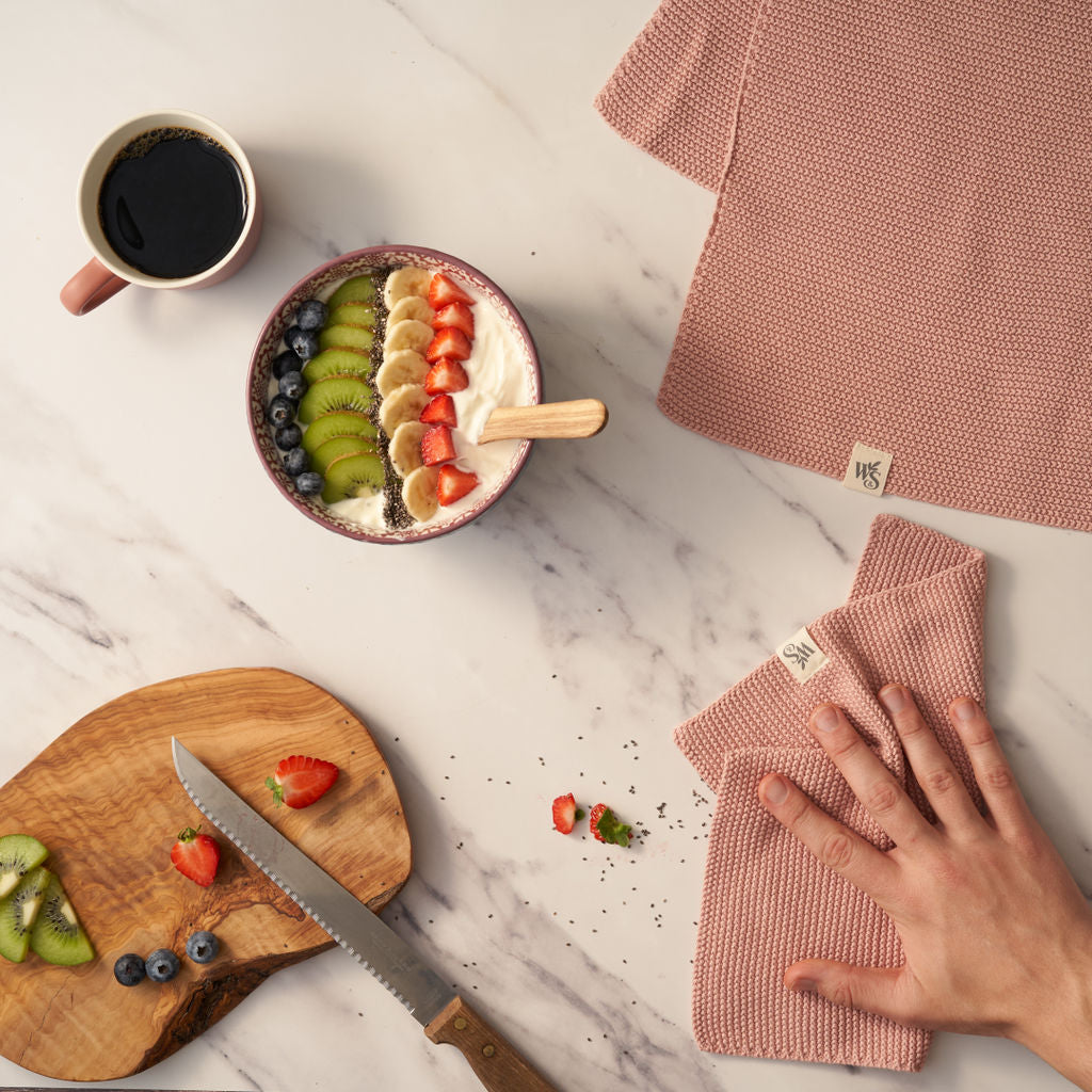 Wild & Stone Organic Cotton Dishcloth (10 Colours Available)