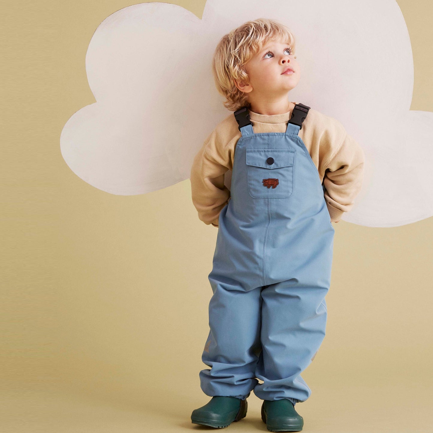Toastie Kids Waterproof Dungarees - Rain Blue