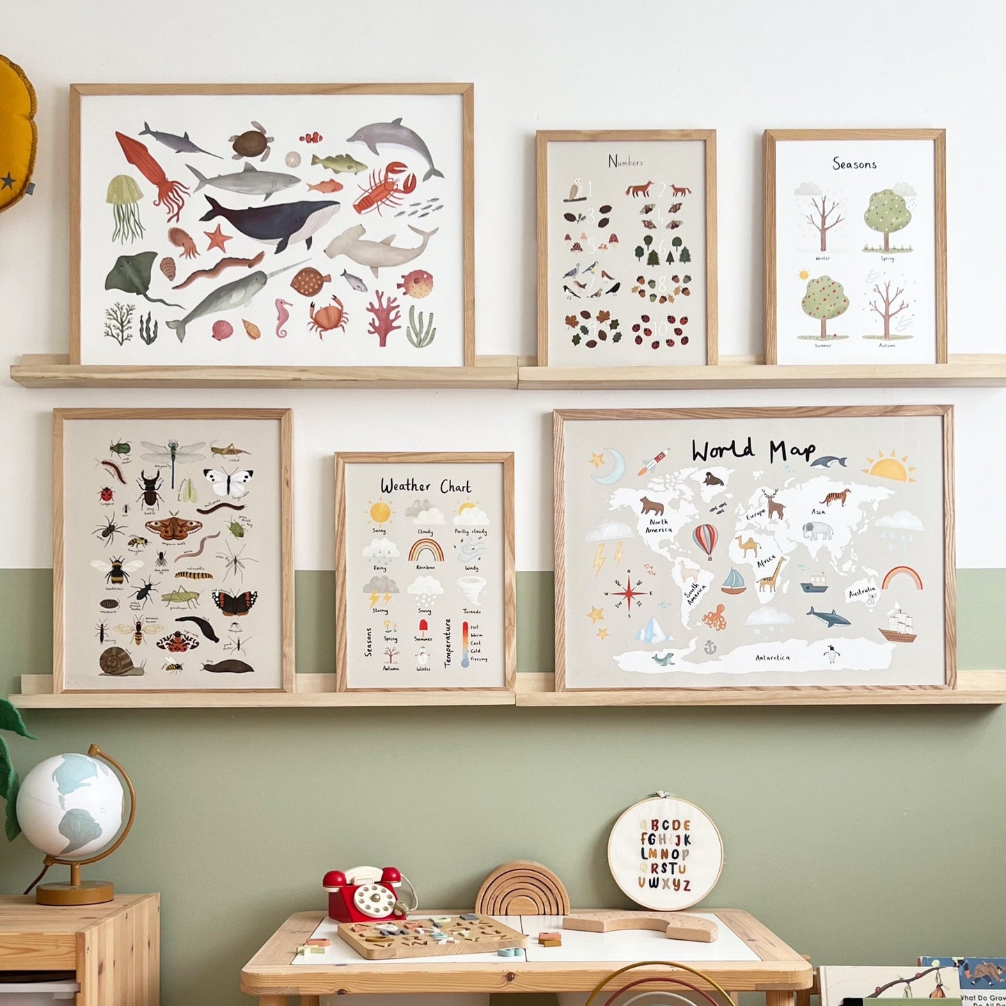 Weather Chart Art Print In Stone by Kid of the Village (6 Sizes Available)