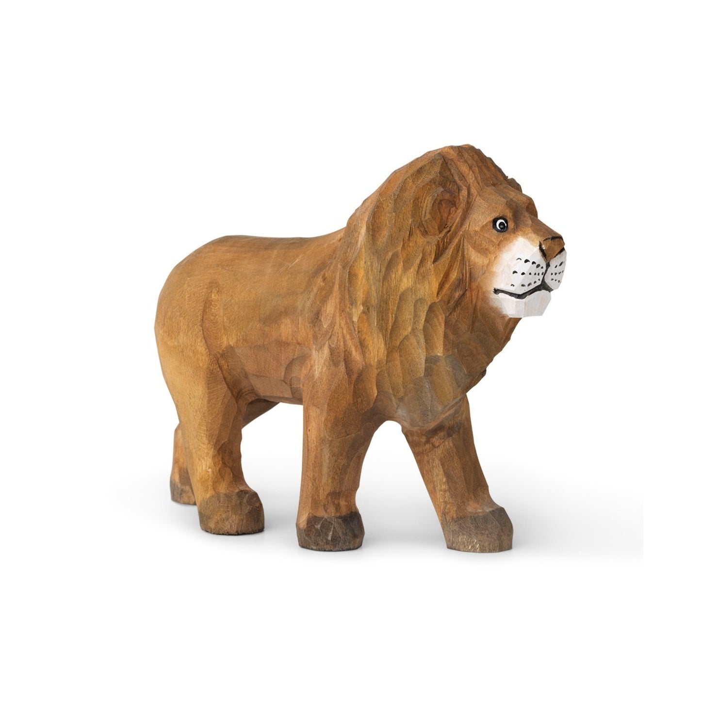 Ferm Living Hand-Carved Wooden Animals - Lion