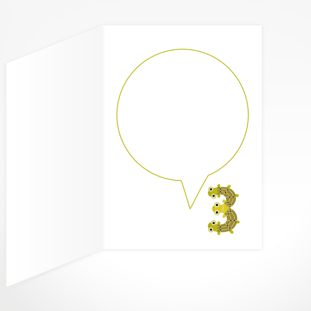 I Am Three (Turtles) Greeting Card By The Jam Tart