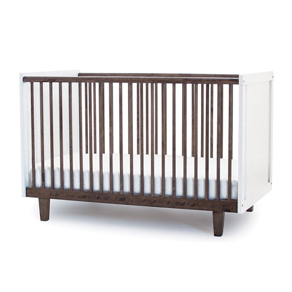 Oeuf NYC Rhea Cot Bed - White & Walnut