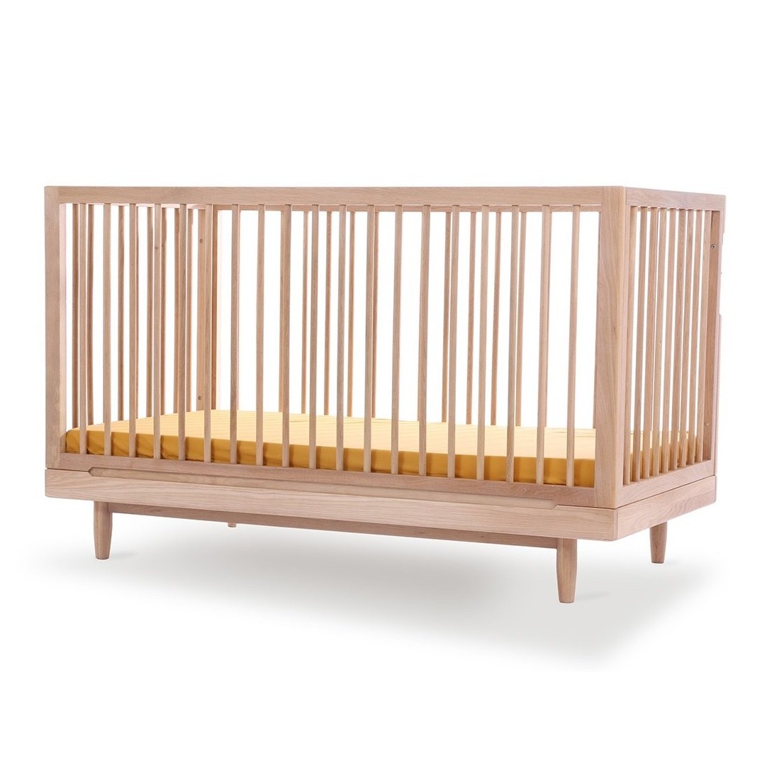 Nobodinoz Pure Cot Bed In Oak - 70 x 140cm