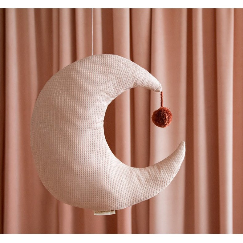 Nobodinoz Pierrot Moon Cushion - Misty Pink