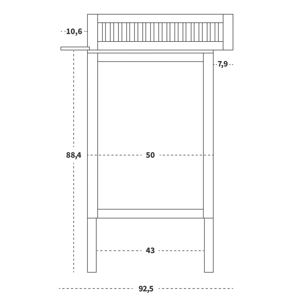 Sebra Changing Unit With Drawers - Classic White