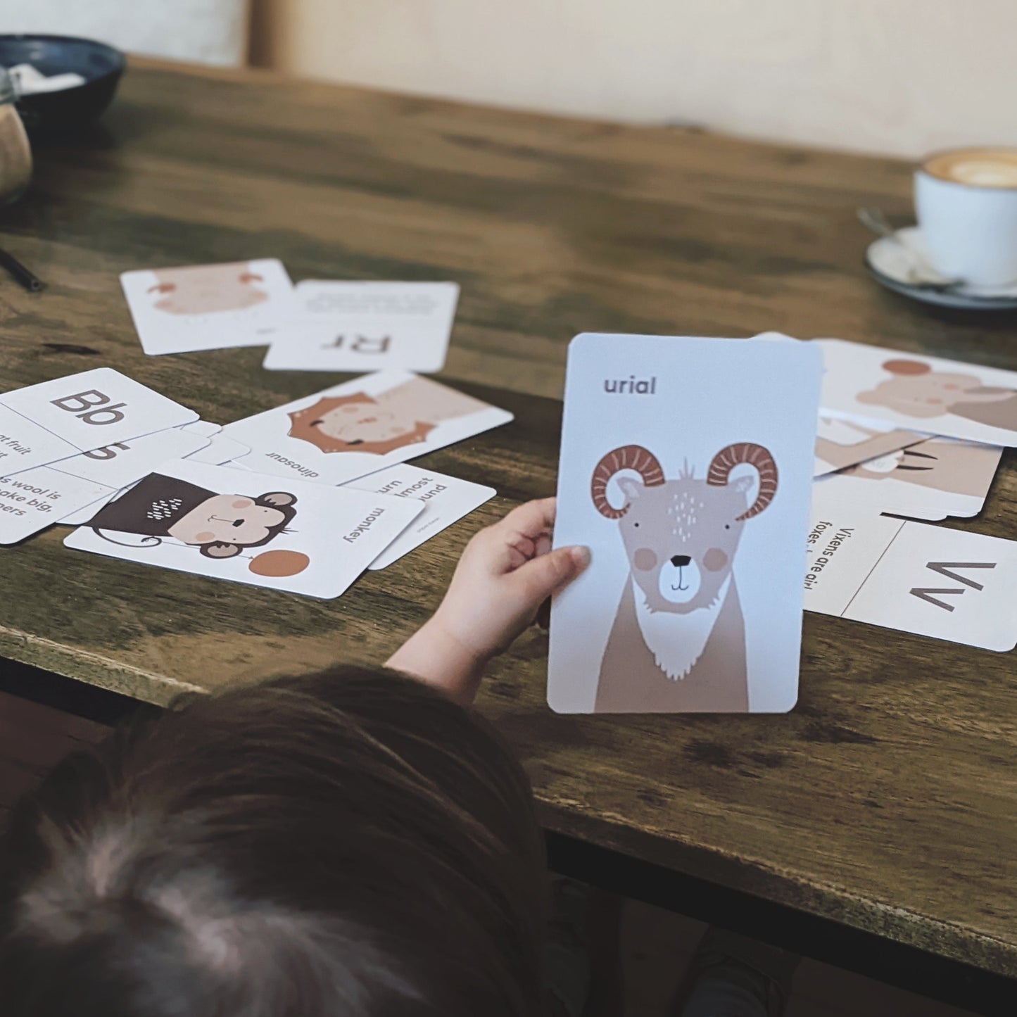 Animal Alphabet Flashcards by Paper & Bean