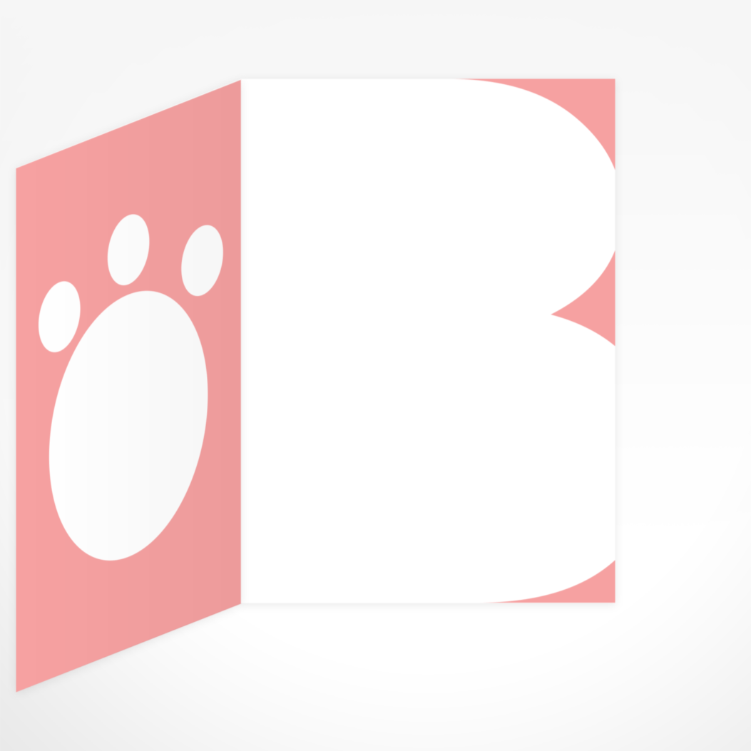Baby Pink Bear Greeting Card By The Jam Tart
