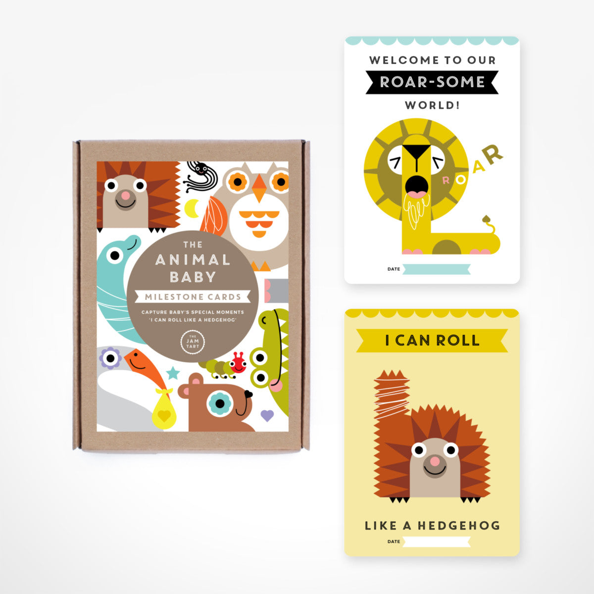 The Animal Baby Milestone Cards By The Jam Tart