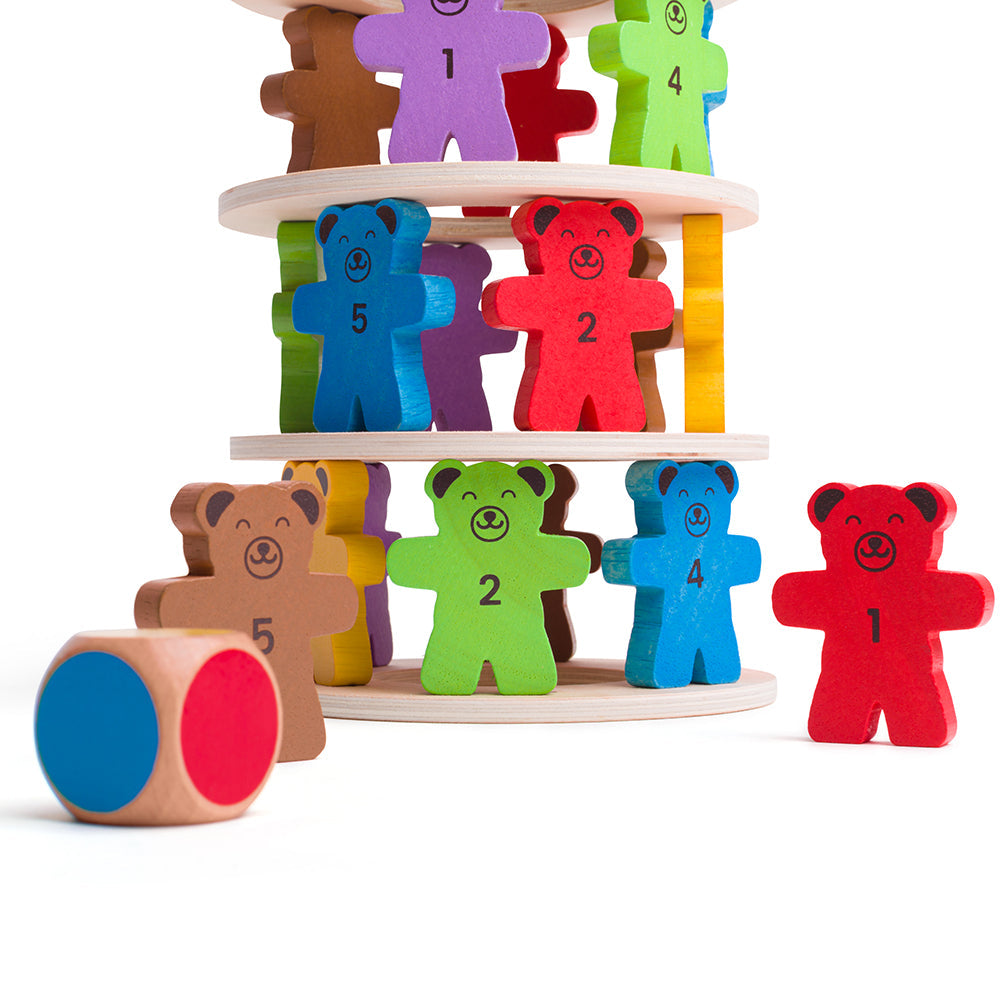 Bigjigs Wooden Tumbling Teddies Game