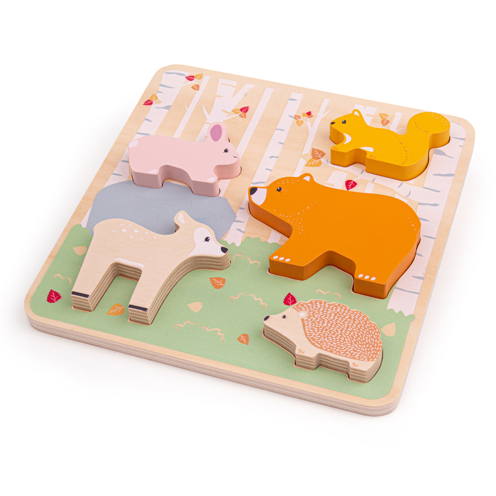 Bigjigs Wooden Woodland Chunky Puzzle
