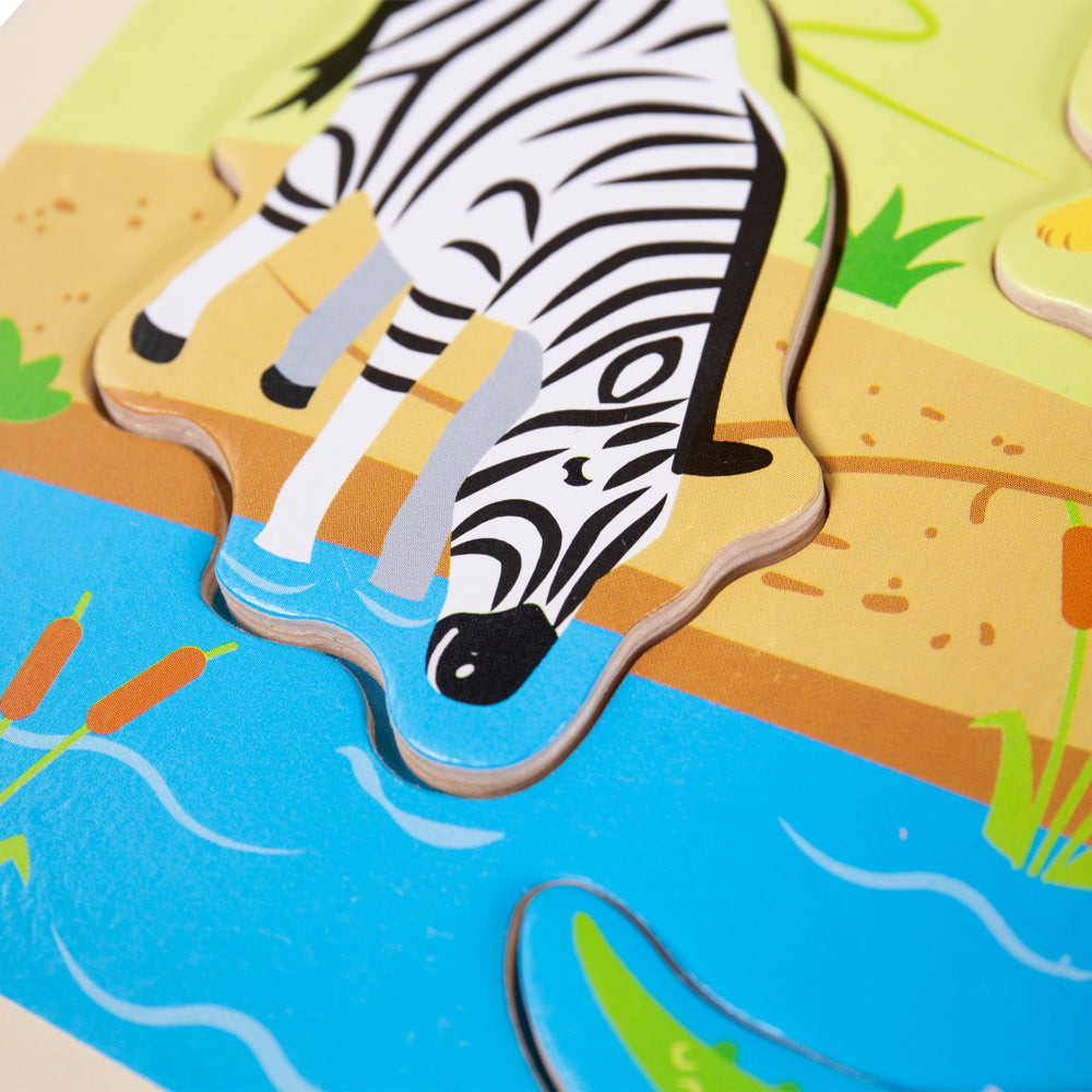 Bigjigs Wooden Safari Sound Puzzle