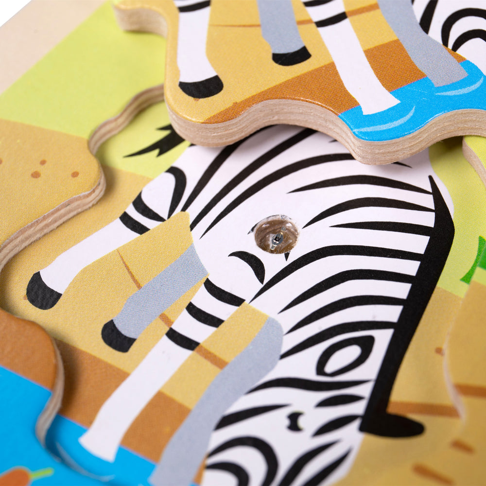 Bigjigs Wooden Safari Sound Puzzle
