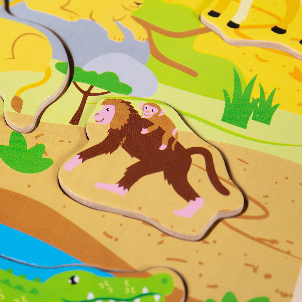 Bigjigs Wooden Safari Sound Puzzle