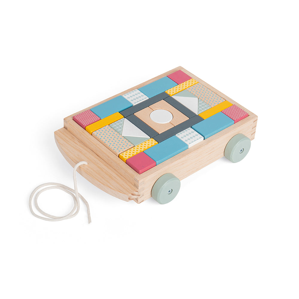 Bigjigs Wooden Pull-Along Brick Cart