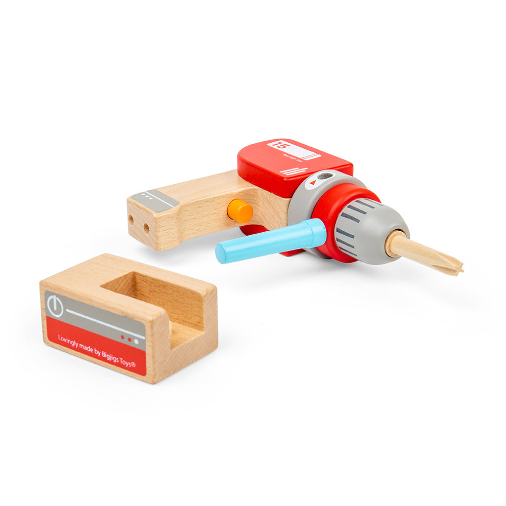 Bigjigs Wooden Toy Drill