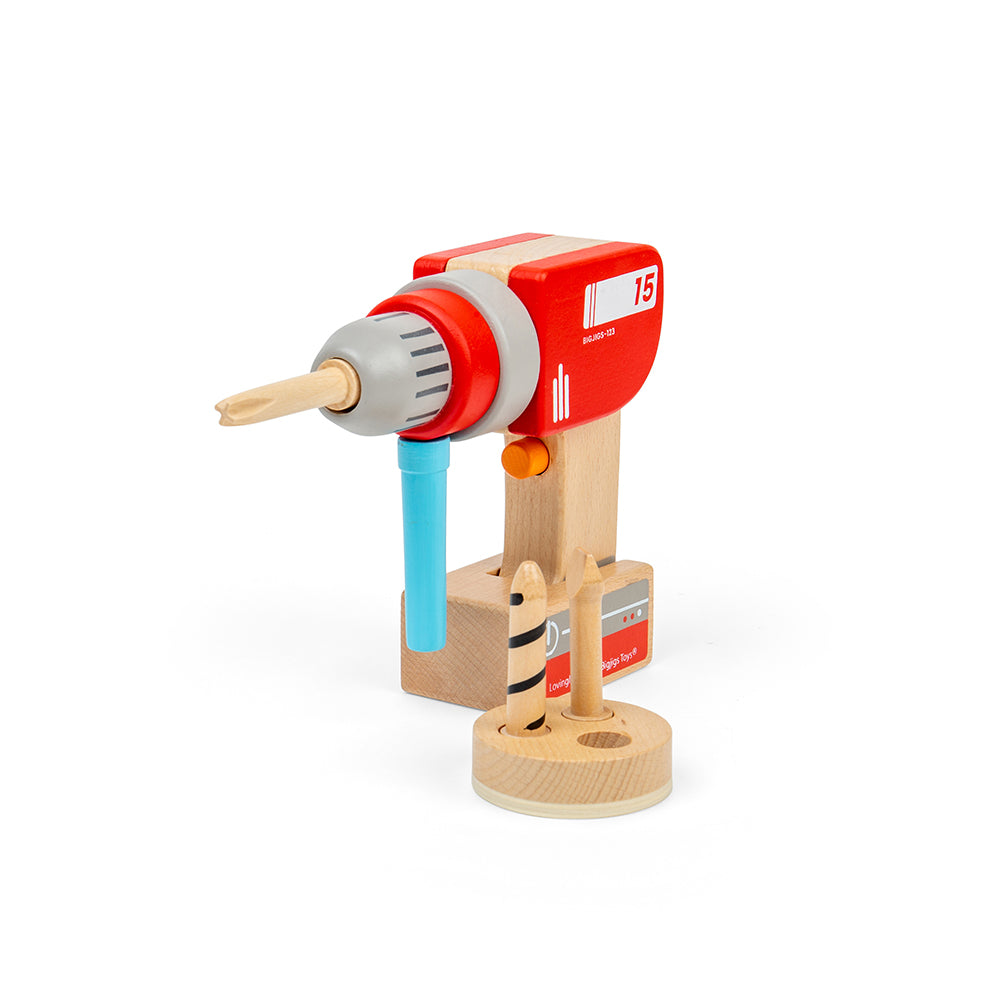 Bigjigs Wooden Toy Drill