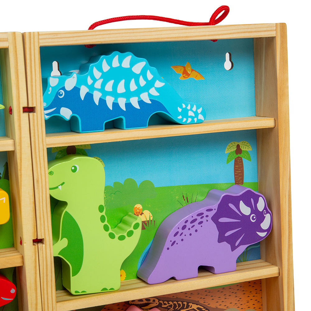 Bigjigs Wooden Dinosaur Animal Playbox