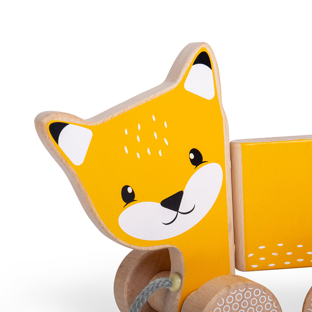 Bigjigs Wooden Pull-Along Fox
