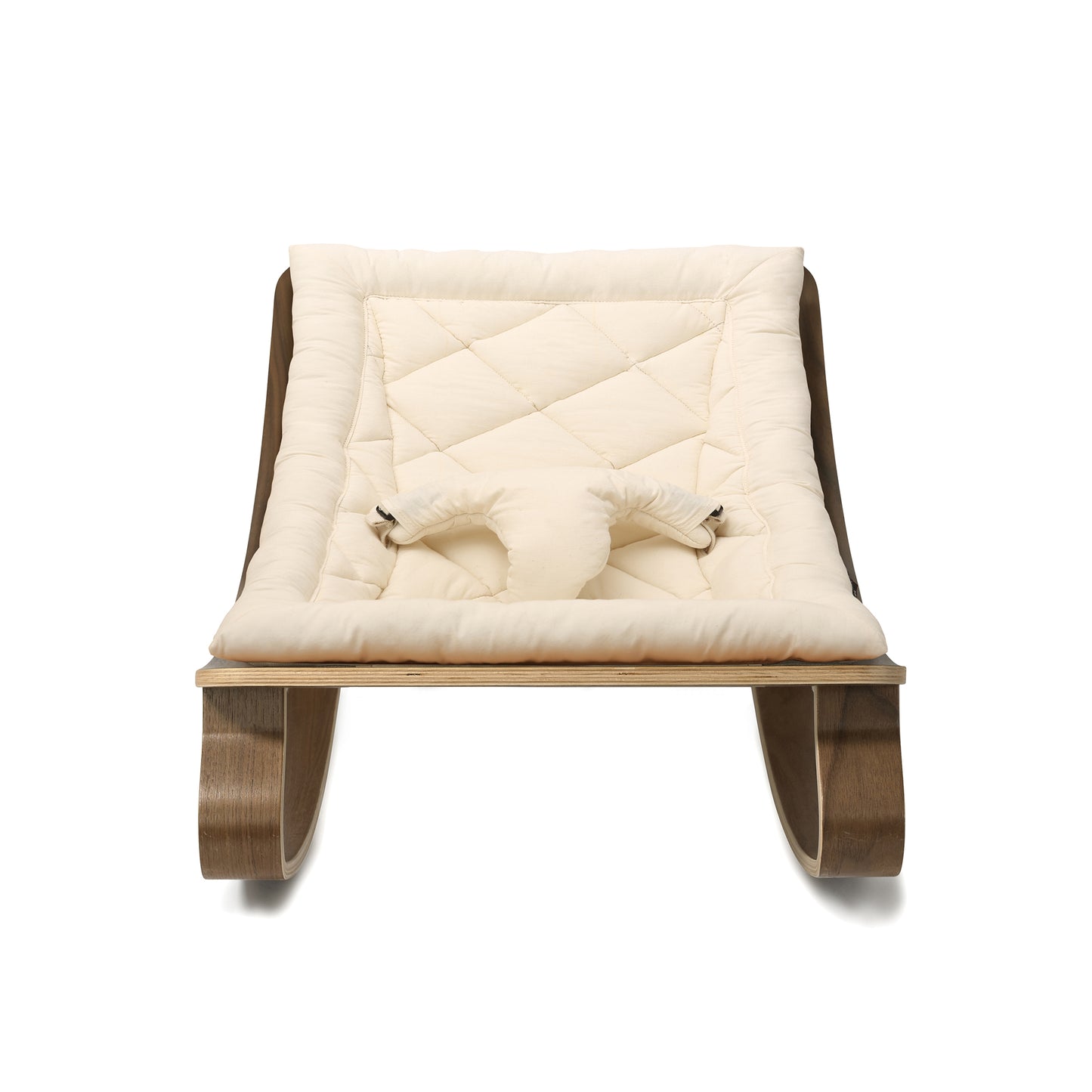 Charlie Crane Levo Baby Rocker - Walnut with Organic White Seat