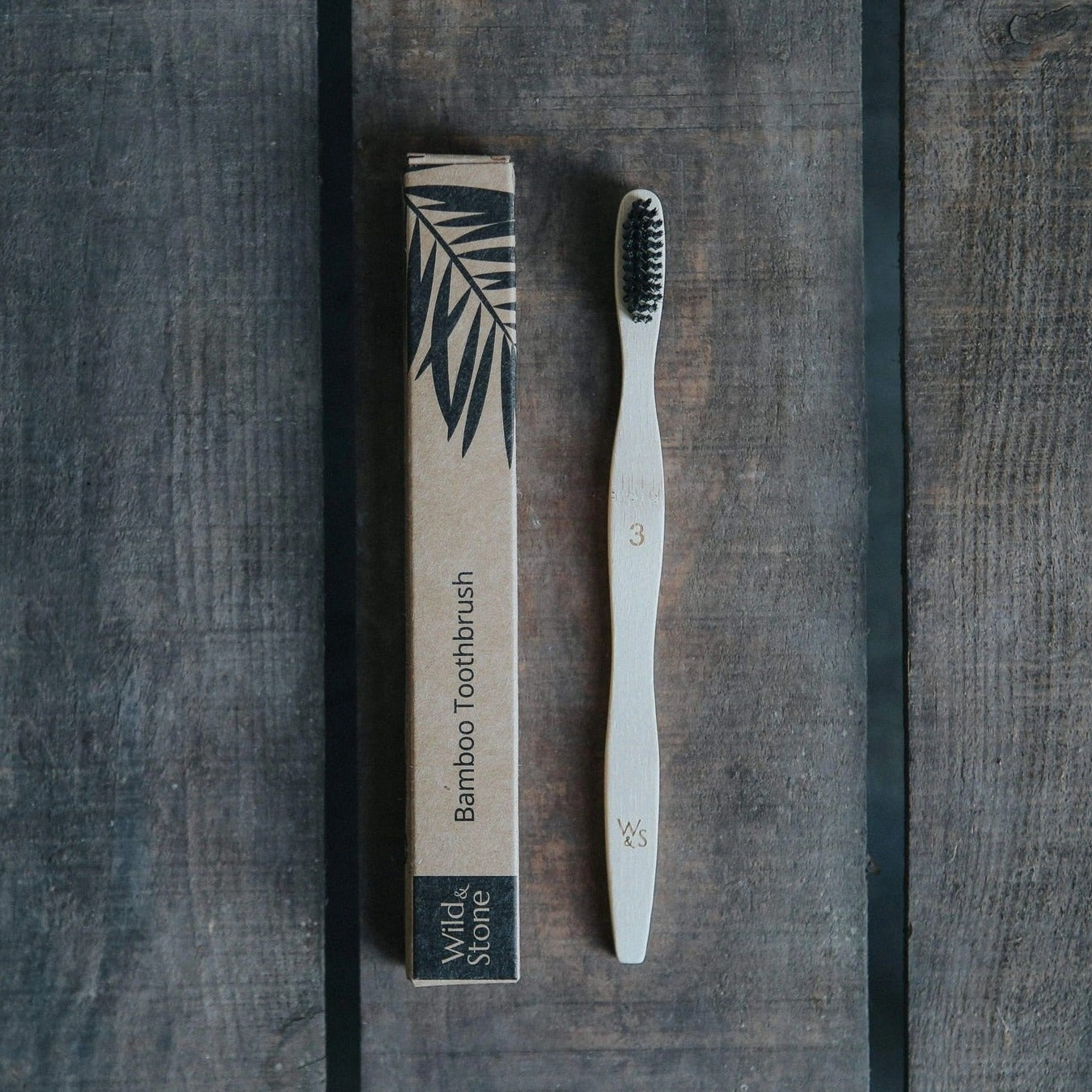 Wild & Stone Adult Bamboo Toothbrush - Medium Bristles - 1 Pack